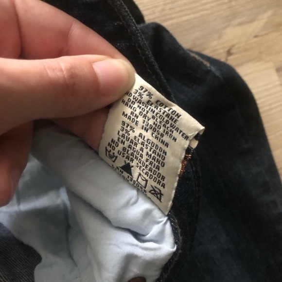 Grace in LA Dark Blue Flare Jeans Denim Cross Embellished Back Pockets Western - Picture 3 of 8